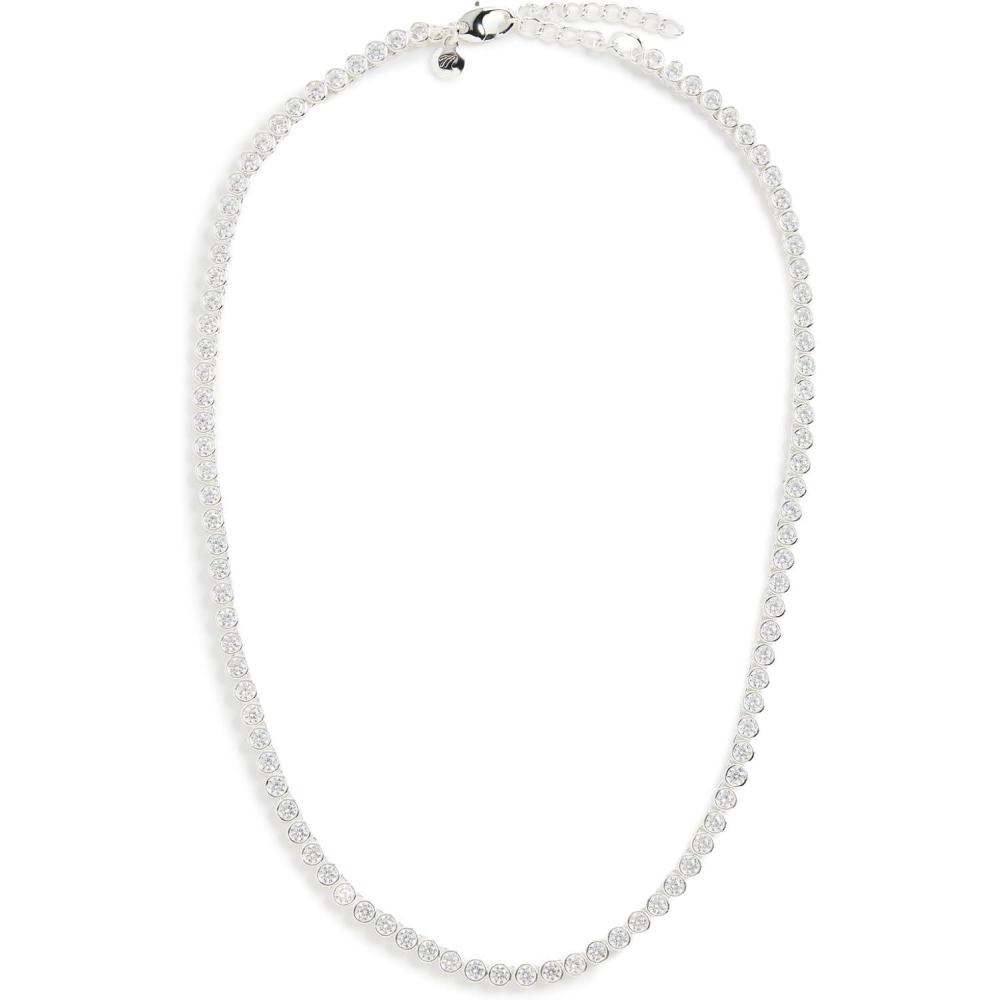 imageMadewell Womens The Tennis Collection Bezel Set Crystal NecklacePolished Silver