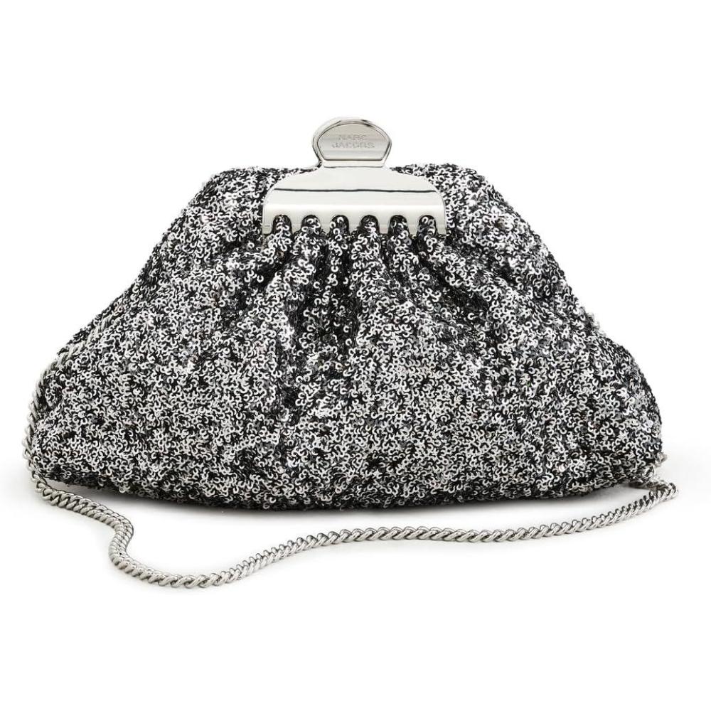 imageMarc Jacobs Womens The Sequin Glam Small ClutchSilver