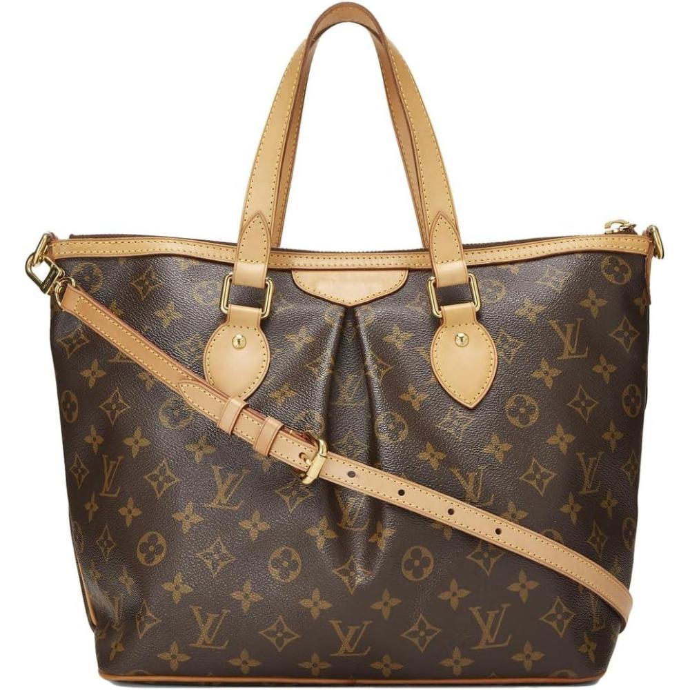 imageWHAT GOES AROUND COMES AROUND Womens PreLoved Louis Vuitton Monogram Palermo PM ToteBrown