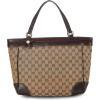 imageWHAT GOES AROUND COMES AROUND Womens PreLoved Gucci Brown Canvas Mayfair ToteBrown