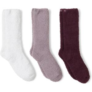 Barefoot Dreams Women’s CozyChic 3 Pair Socks Set(Fig Multi)