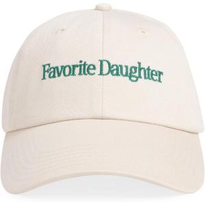Favorite Daughter Women’s Classic Logo Baseball Cap(Khaki W/ Green)