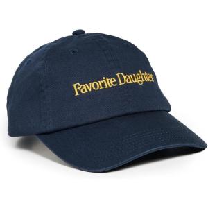 Favorite Daughter Women’s Classic Logo Baseball Cap(Navy/Yellow)