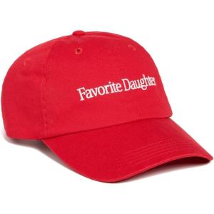 Favorite Daughter Women’s Classic Logo Baseball Cap(Red/White)