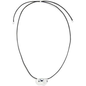 Heaven Mayhem Women’s Pebble Necklace(SILVER / BLACK)