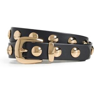 Madewell Women’s Studded Western Belt in Suede(True Black Multi)
