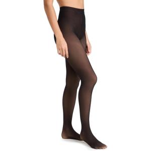 STEMS Women’s Skin Illusion Lightweight Fleece Lined Tights(Black/Beige)