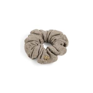 Lele Sadoughi Women’s Tweed Scrunchie, Stone, Grey, One Size(Stone)