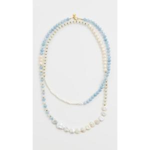 MAYAMAR Women’s Blue Beaded Wrap Necklace