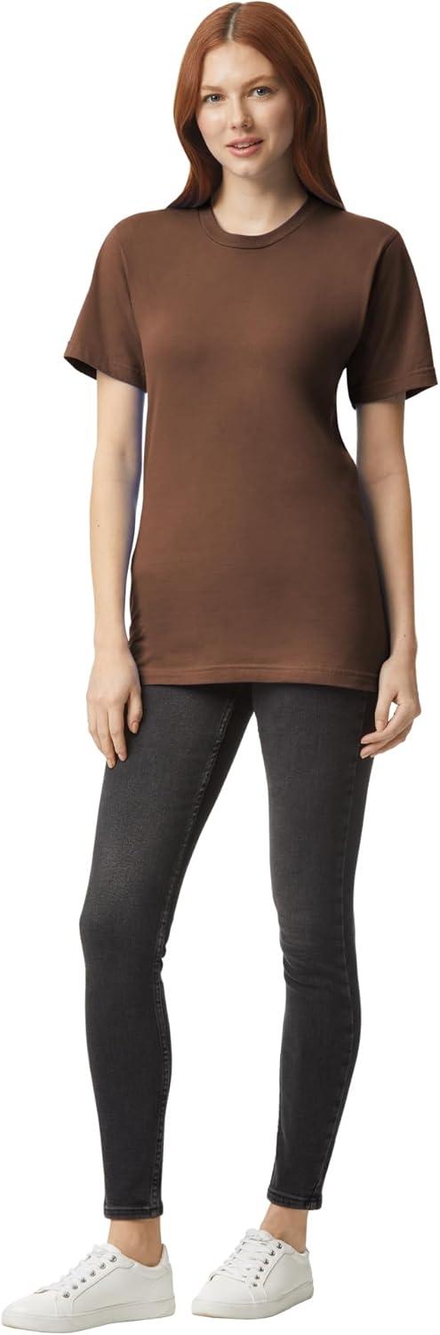 imageAmerican Apparel UnisexAdult Fine Jersey TShirt Style G2001 MultipackBrown 2pack
