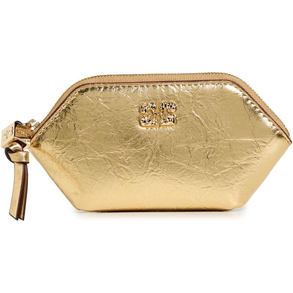 imageGanni Womens Bou Crushed Coin PurseGold