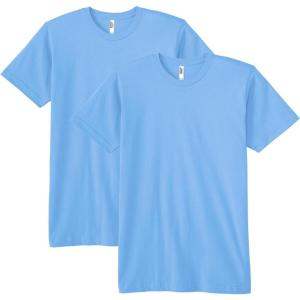 American Apparel Unisex-Adult Fine Jersey T-Shirt, Style G2001, Multipack(Baby Blue (2-pack))