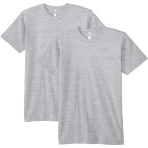 American Apparel Unisex-Adult Fine Jersey T-Shirt, Style G2001, Multipack(Heather Grey (2-pack))