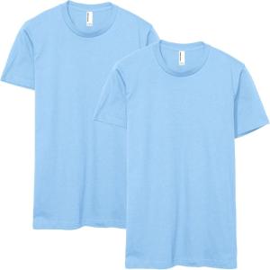 American Apparel Unisex-Adult Fine Jersey T-Shirt, Style G2001, Multipack(Powder Blue (2-pack))