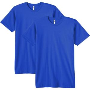 American Apparel Unisex-Adult Fine Jersey T-Shirt, Style G2001, Multipack(Royal Blue (2-pack))