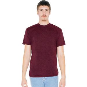 American Apparel mens Tr401w(Heather Cranberry)