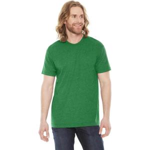 American Apparel mens Tr401w(Heather Kelly Green)