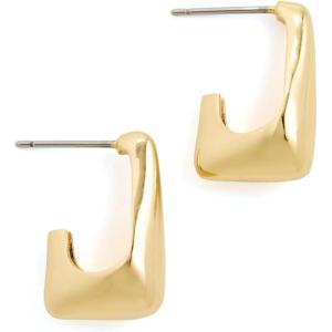 Madewell Women’s Sculptural Tear Drop Hoops(Antique Gold)