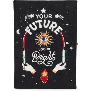 Olympia Le-Tan Women’s Bright Future Book Clutch(Black)