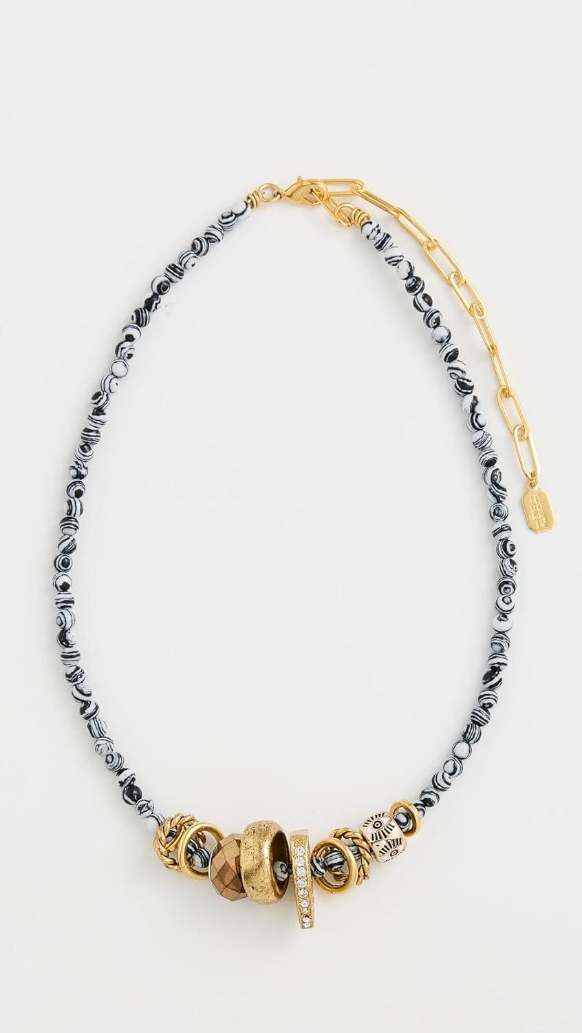 imageElizabeth Cole Womens Ines NecklaceBlack  White