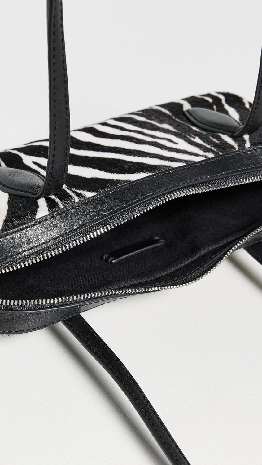 imageMadewell Womens Mini Satchel Zebra Shoulder BagTrue Black Multi