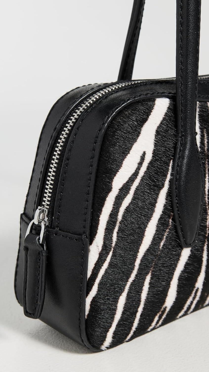 imageMadewell Womens Mini Satchel Zebra Shoulder BagTrue Black Multi