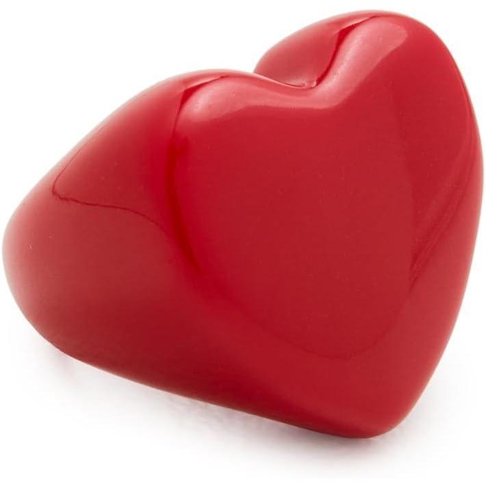 imageClare V Womens Grande Heart RingPoppy