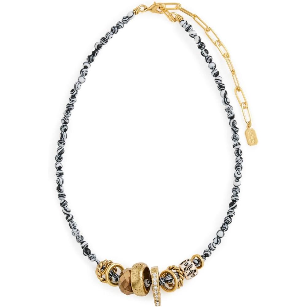 imageElizabeth Cole Womens Ines NecklaceBlack  White