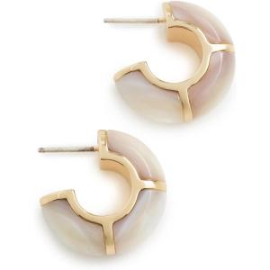 Lizzie Fortunato Women’s Zellige Hoops In Mother-of-Pearl(White)