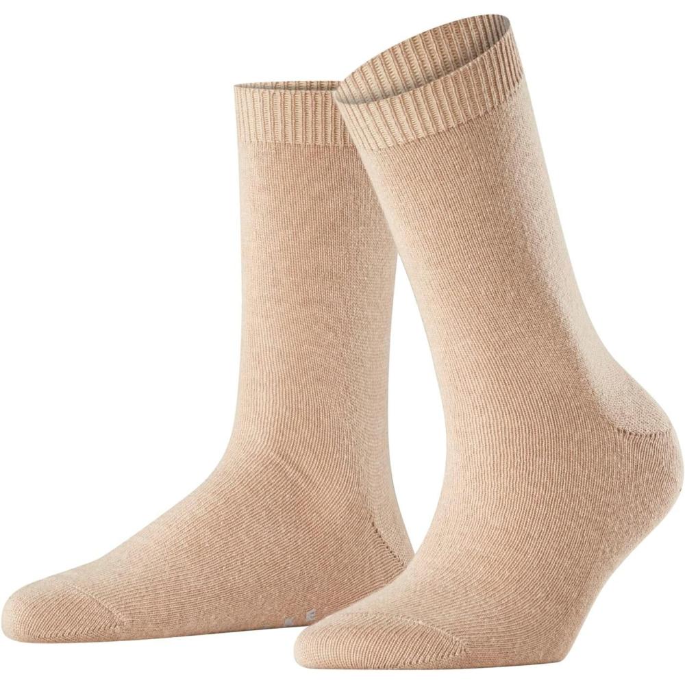 imageFALKE Women Cosy Wool Crew Cut W 1 PairSocksBeige Camel 4220