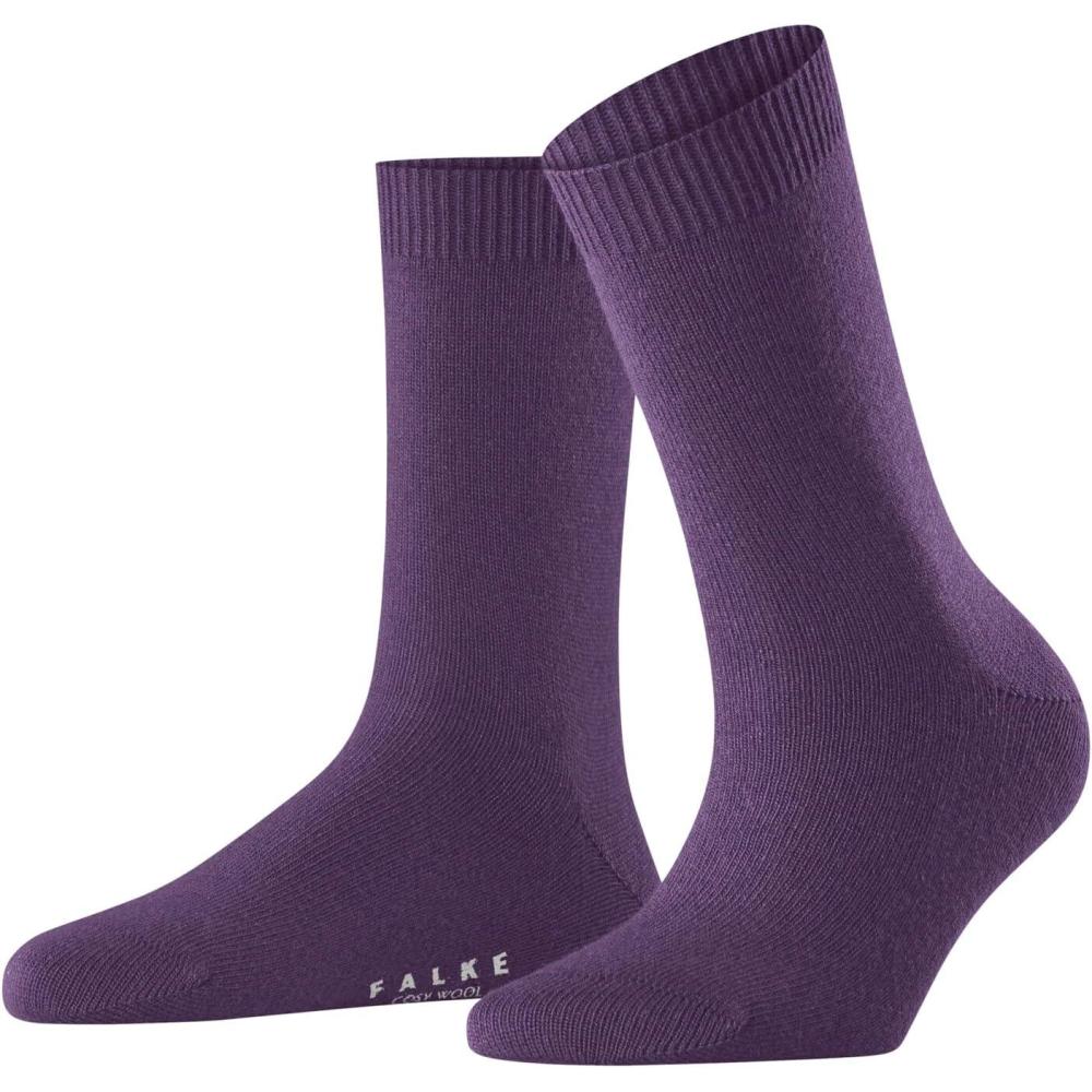 imageFALKE Women Cosy Wool Crew Cut W 1 PairSocksPurple Wine Berry 8860