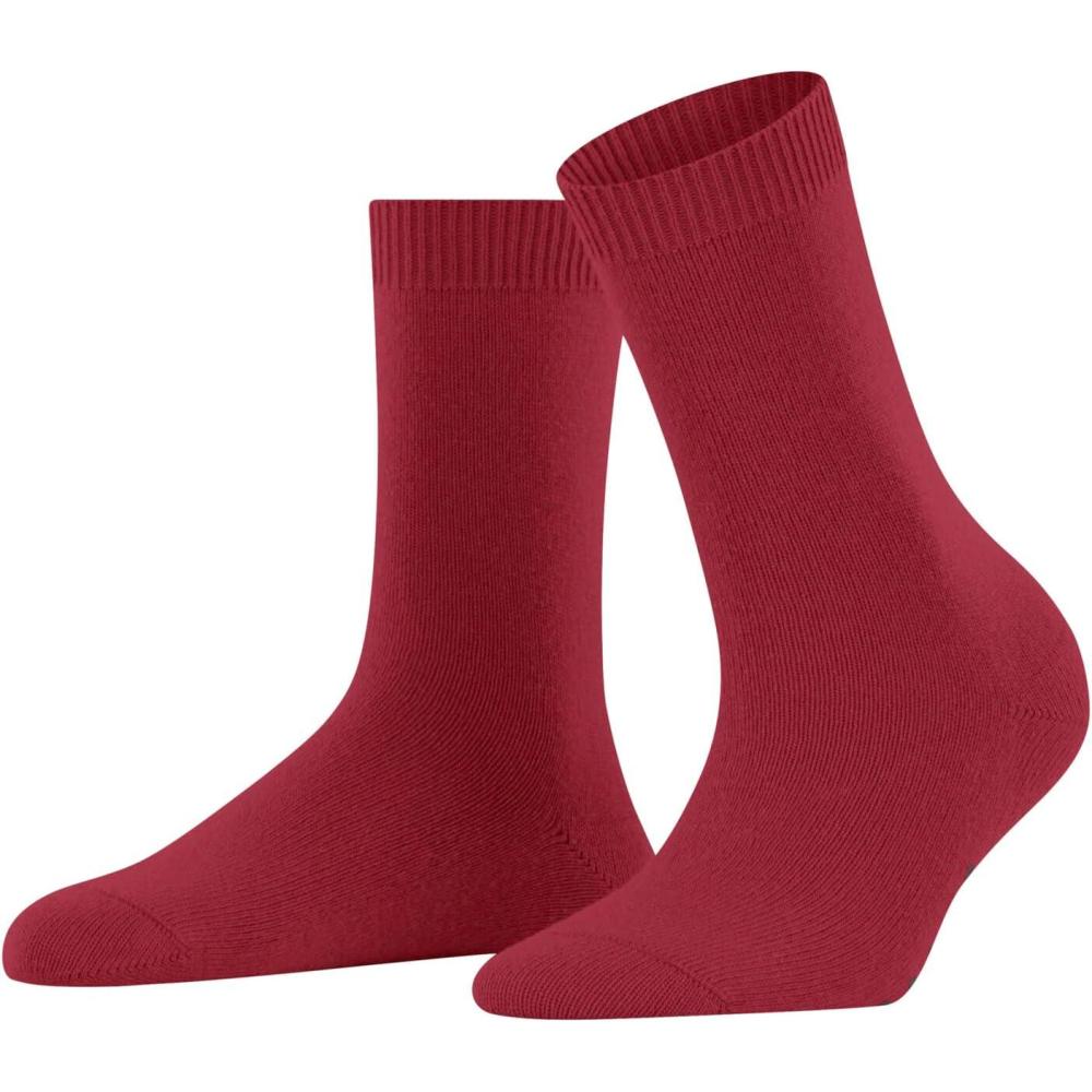 imageFALKE Women Cosy Wool Crew Cut W 1 PairSocksRed Scarlet 8228