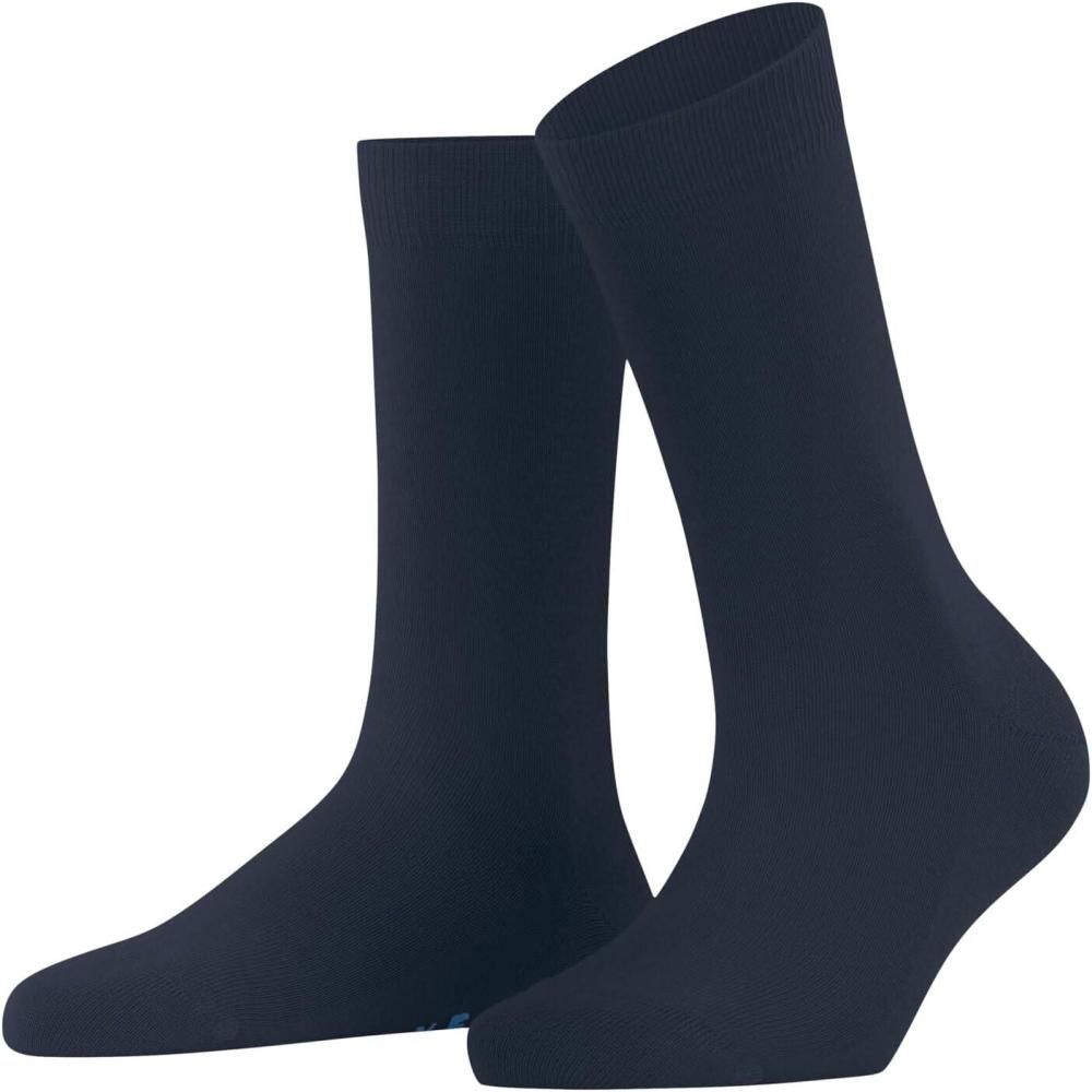 imageFALKE Womens Softmerino Socks Merino Wool Cotton Crew 1 PairBlue Space Blue 6116