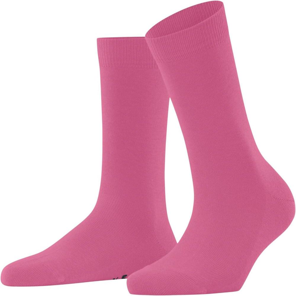 imageFALKE Womens Softmerino Socks Merino Wool Cotton Crew 1 PairCandy Pink 8052
