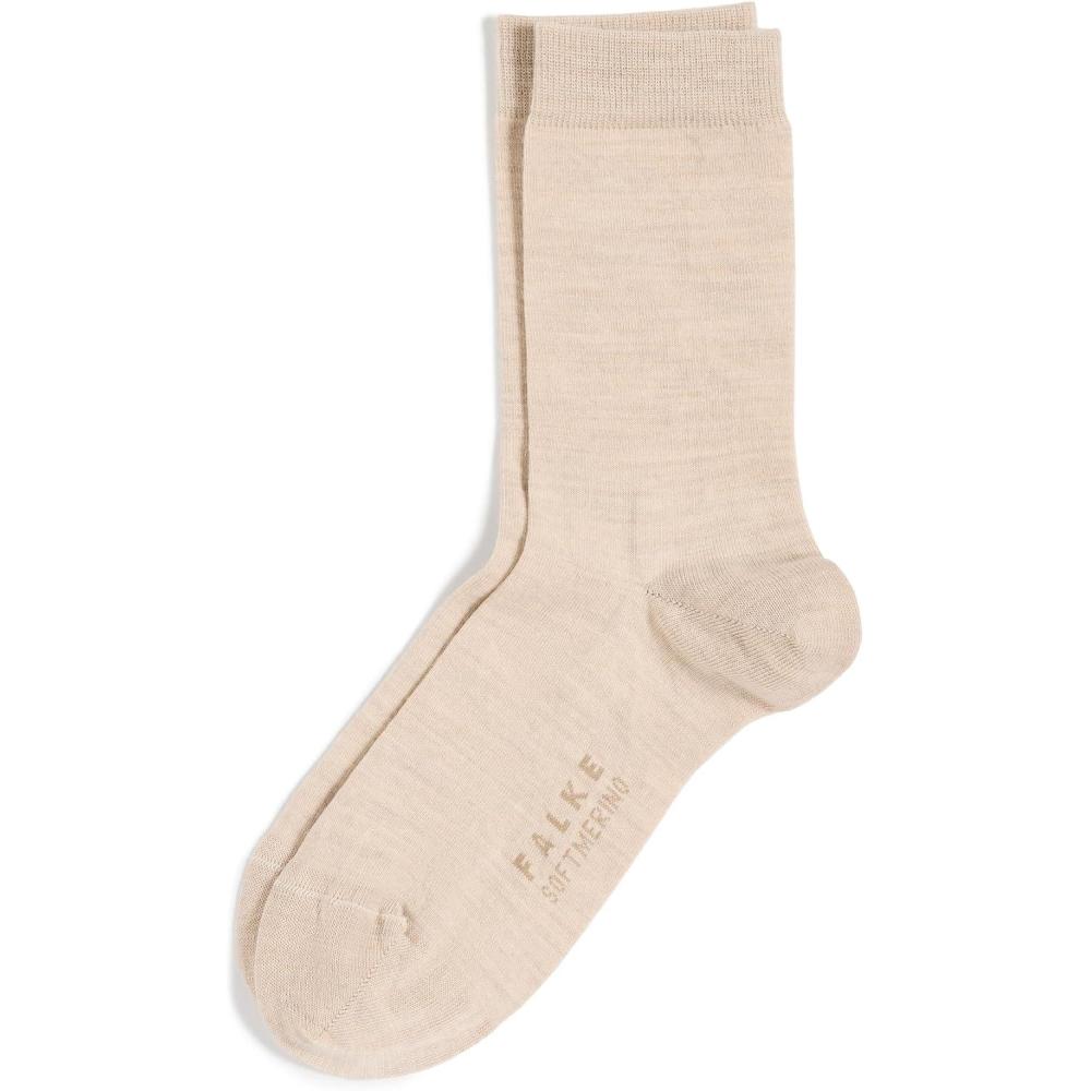 imageFALKE Womens Softmerino Socks Merino Wool Cotton Crew 1 PairLinen