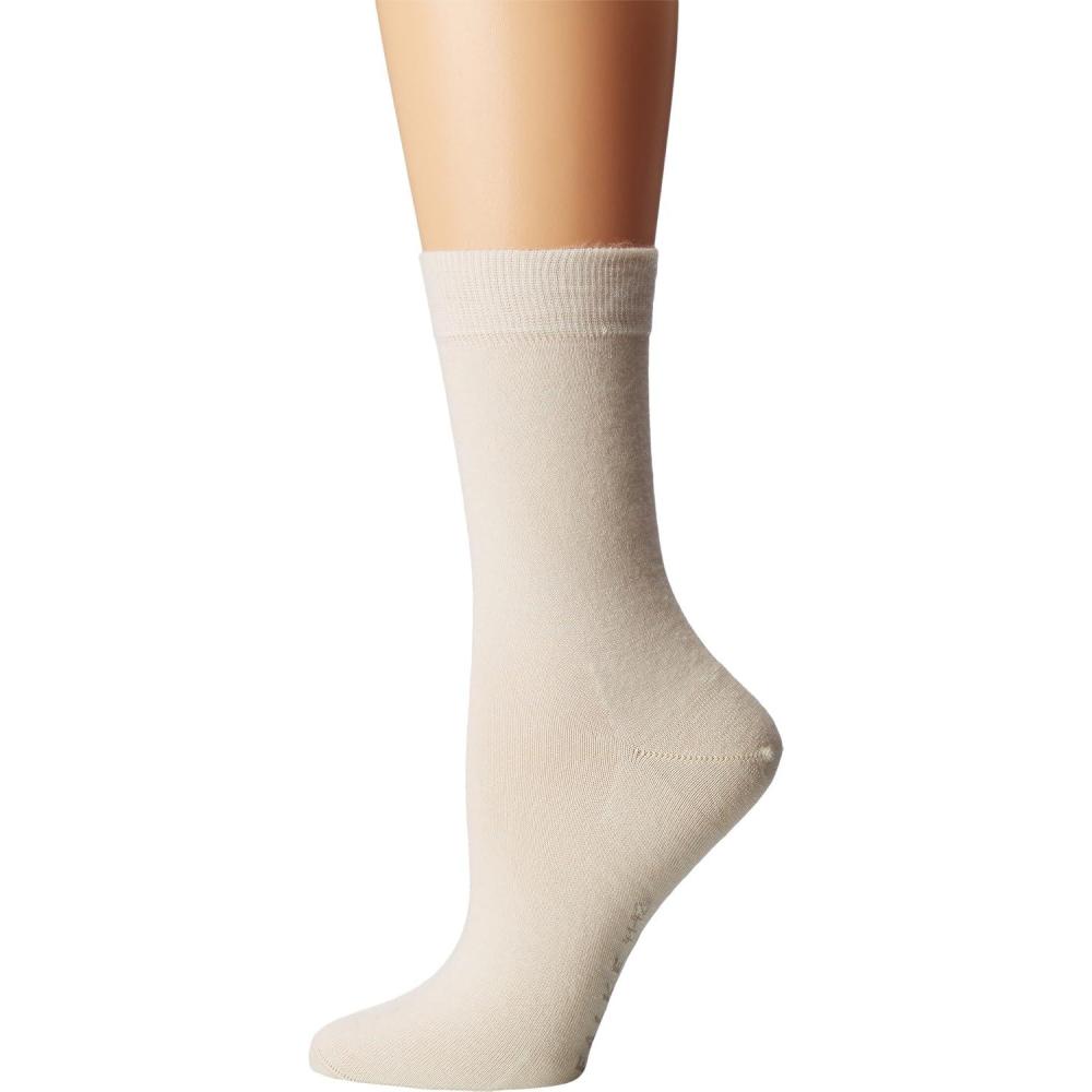 imageFALKE Womens Softmerino Socks Merino Wool Cotton Crew 1 PairWhite