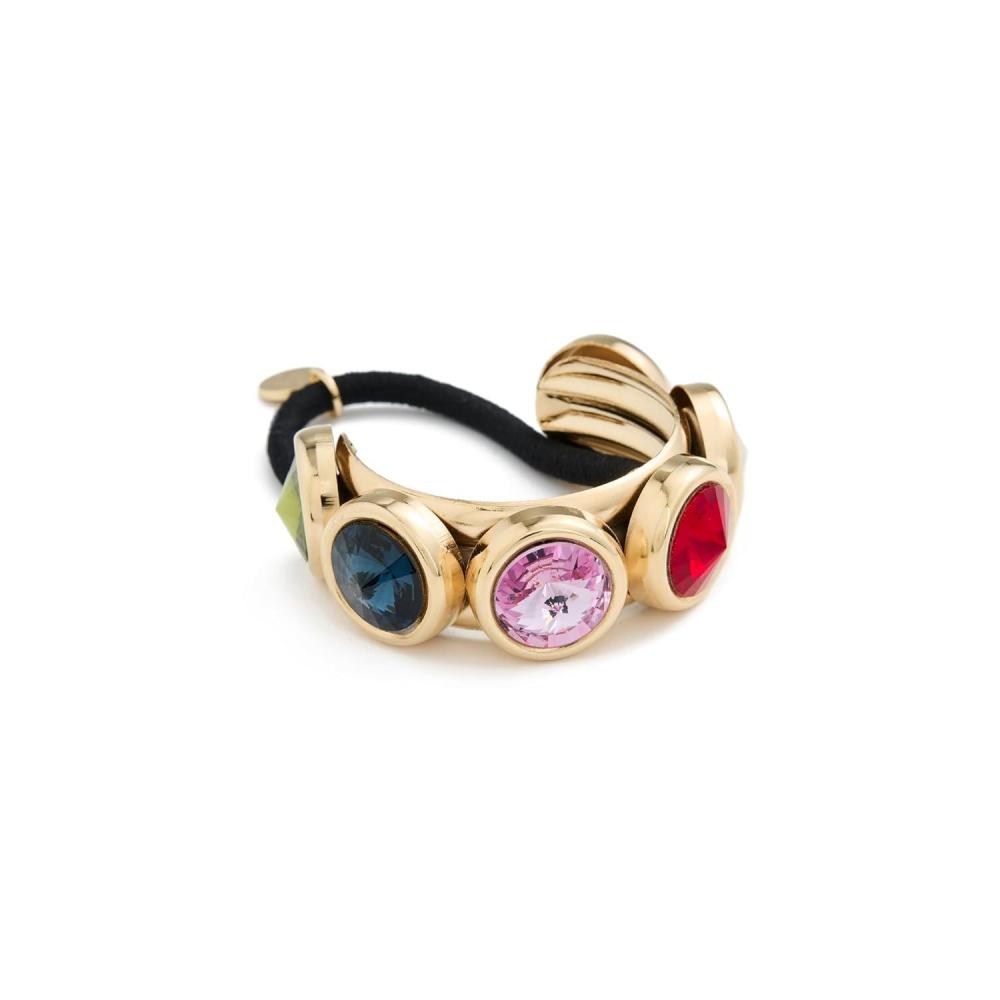 imageLELET NY Womens Clare Crystal Pony Cuff Rainbow Multi One SizeRainbow Multi