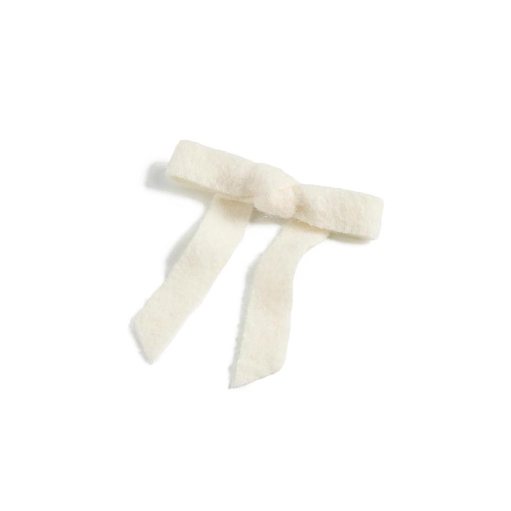 imageLele Sadoughi Womens Bardot Bow Barrette Ivory White One SizeIvory