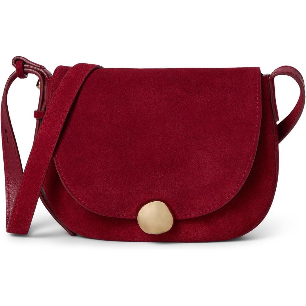 imageMadewell Womens Suede Small Dakota Saddle Crossbody BagGarnet Stone