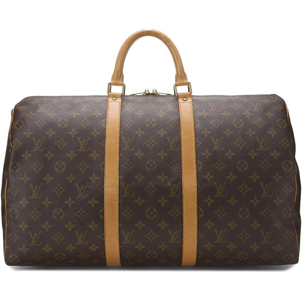 imageWhat Goes Around Comes Around Womens PreLoved Louis Vuitton Monogram Keep All Duffle 50 Brown One SizeBrown