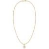 imageAlexa Leigh Womens Round Bezel Ball Chain NecklaceYellow Gold