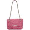 imageWHAT GOES AROUND COMES AROUND Womens PreLoved Miu Miu Pink Nappa Chain Flap Shoulder BagPink