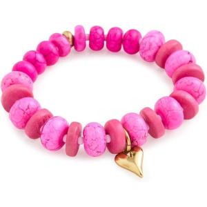 Elizabeth Cole Women’s Magenta Bracelet(Pink)