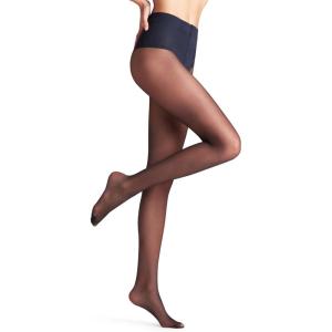 FALKE Women’s Shaping Top 20 Denier Sheer Tights, 1 Pair Footed(Blue (Marine 6179))