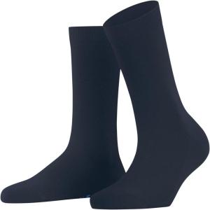 FALKE Women’s Softmerino Socks, Merino Wool Cotton, Crew, 1 Pair(Blue Space Blue 6116)