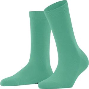 FALKE Women’s Softmerino Socks, Merino Wool Cotton, Crew, 1 Pair(Turquoise Ocean Green 7506)