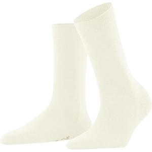 FALKE Women’s Softmerino Socks, Merino Wool Cotton, Crew, 1 Pair(White (Off-white 2040))