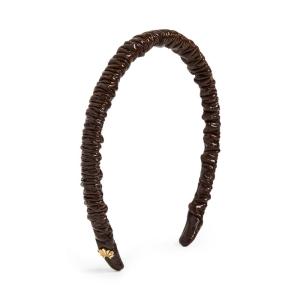Lele Sadoughi Women’s Jessie Faux Leather Headband, Espresso, Brown, One Size(Espresso)