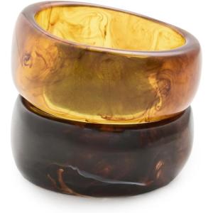 MAYAMAR Women’s The Midnight Mocha Bangle Set(Multi)