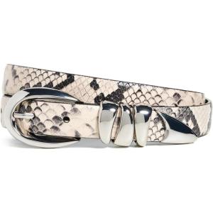 Madewell Women’s Chunky Metal Leather Belt(True Black Multi Snake)